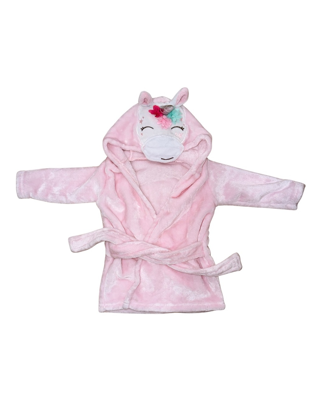 Pink Unicorn Hooded Kids Pajama Robe